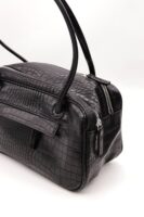 Gabi Faux Croc Shoulder Bag